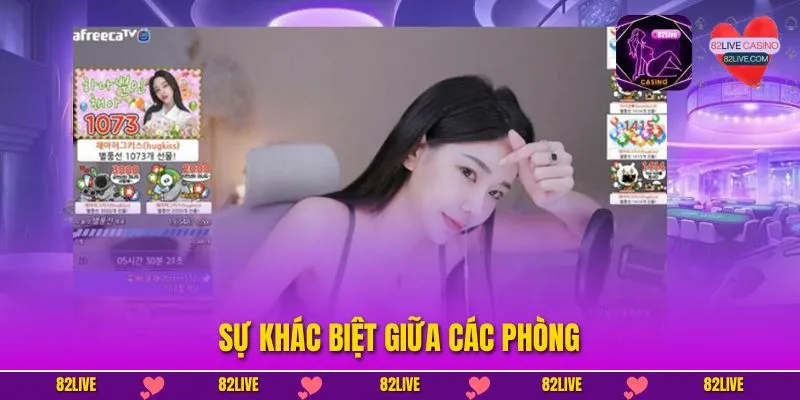 Sự khác biệt giữa các phòng