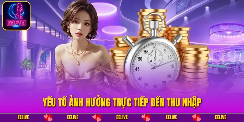 Yếu tố ảnh hưởng trực tiếp đến thu nhập
